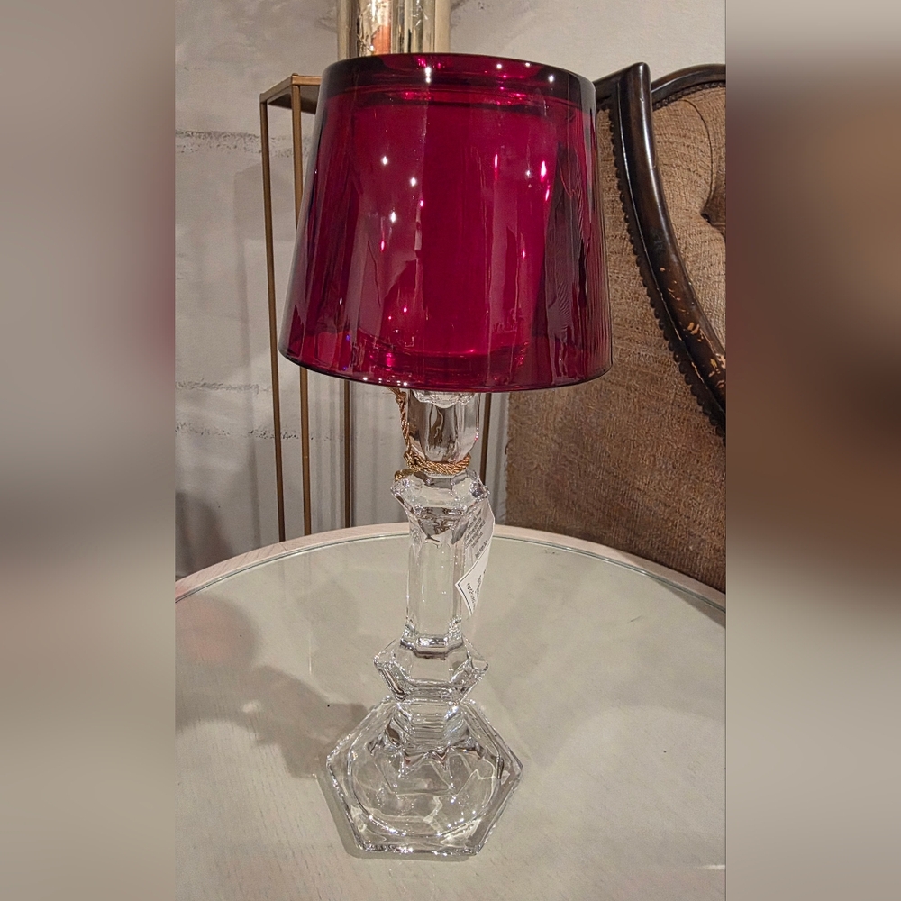 LADY PRIMROSE Royal Extract Crystal Glass Holder Pedestal Regal Candle New